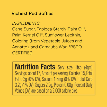 Supernatural - Dye-Free Softies Sprinkles: Richest Red