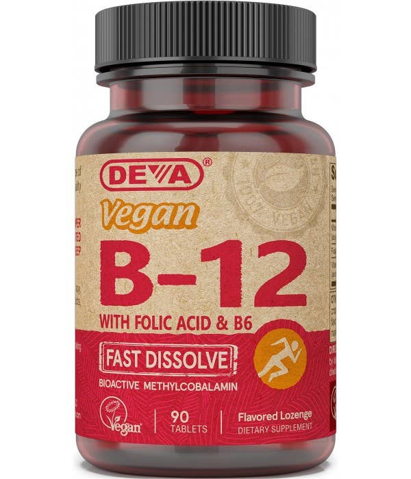 Deva Nutrition - Vegan Vitamin B-12 (Fast Dissolve Lozenges) - 1000 Mcg
