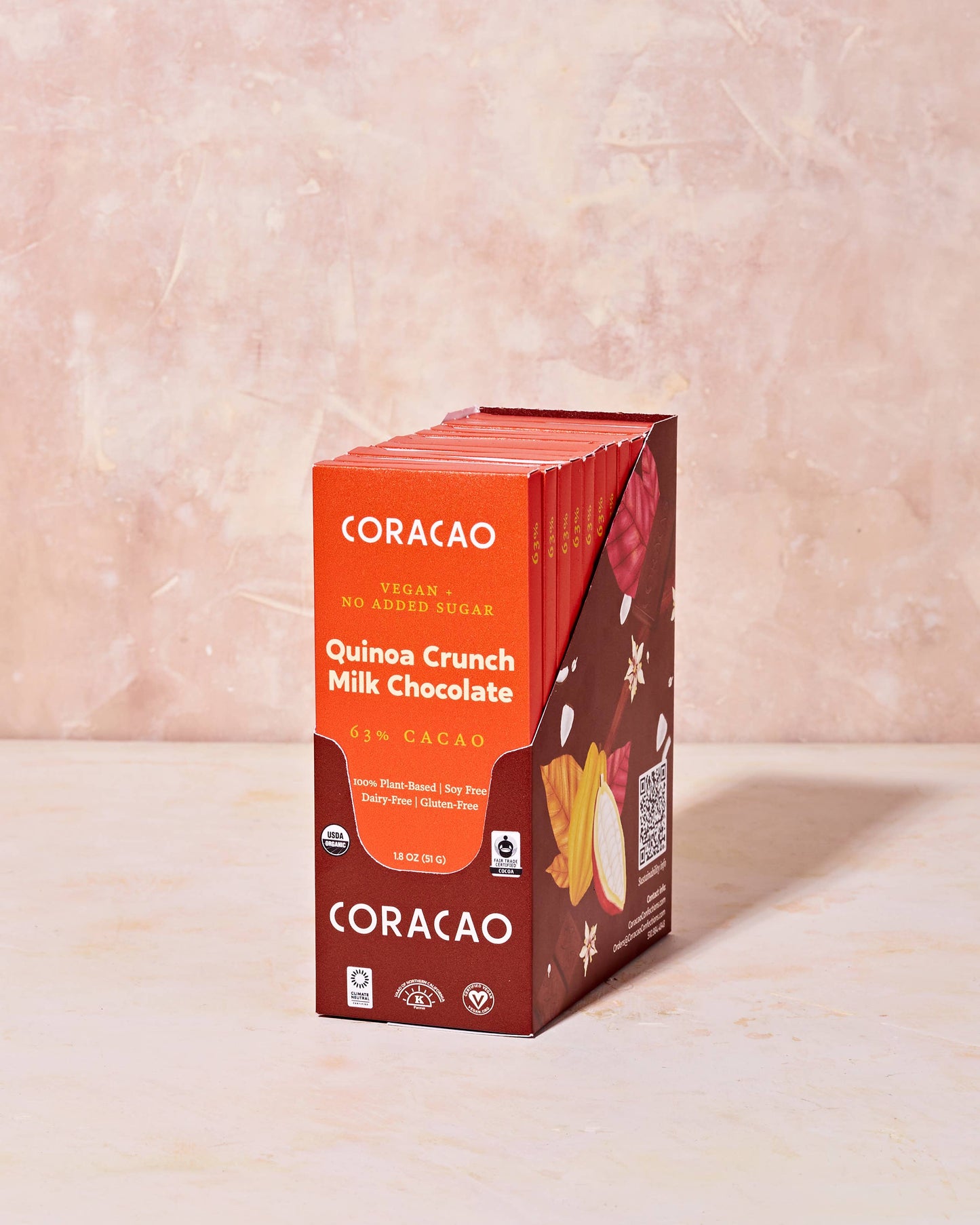 Coracao & Endorfin Chocolate - Quinoa Crunch Milk Chocolate