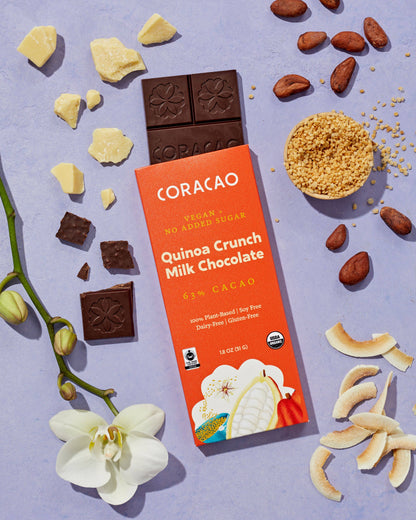 Coracao & Endorfin Chocolate - Quinoa Crunch Milk Chocolate