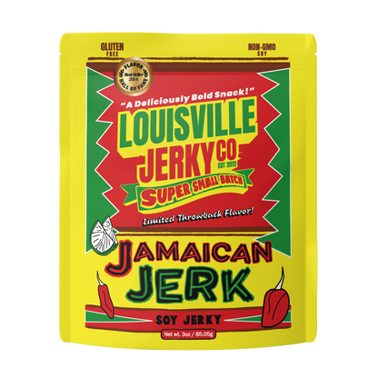 Louisville Brands - Vegan & Plant Based Small Batch Jamaican Jerk Jerky 3 oz