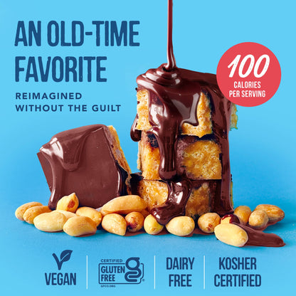Snackatere - Peanut Butter Bites - Rice Crispies Treat, Vegan, Kosher: Chocolate
