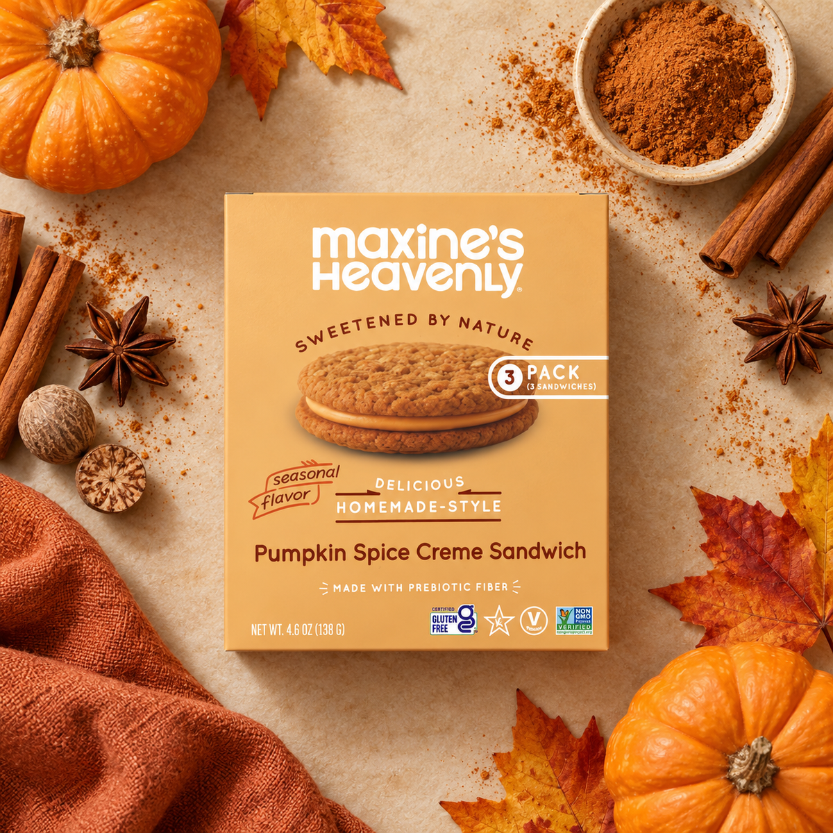Maxine's Heavenly - Pumpkin Spice Creme Sandwiches