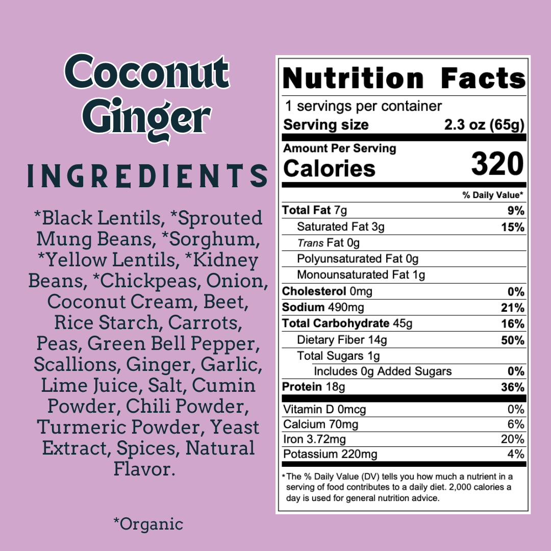 Aahana's Naturals - Coconut & Ginger - Sprouted Power Bowl - Vegan, Gluten-Free