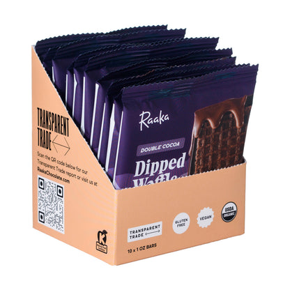 Raaka Chocolate - Double Cocoa Waffle Cone Chocolate Bar