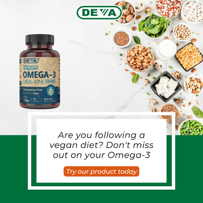 Deva Nutrition - Vegan DHA-EPA 300 mg Potency