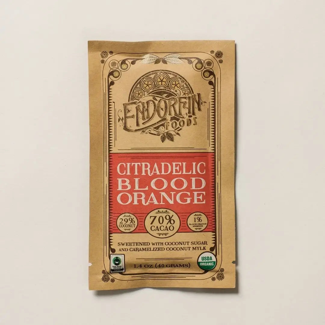 Endorfin Citradelic Dark Chocolate Bar 70% Cacao