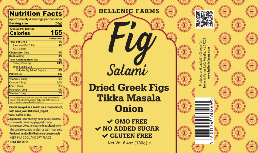 Gourmet Food Solutions- Fig Salami - Tikka Masala Onion