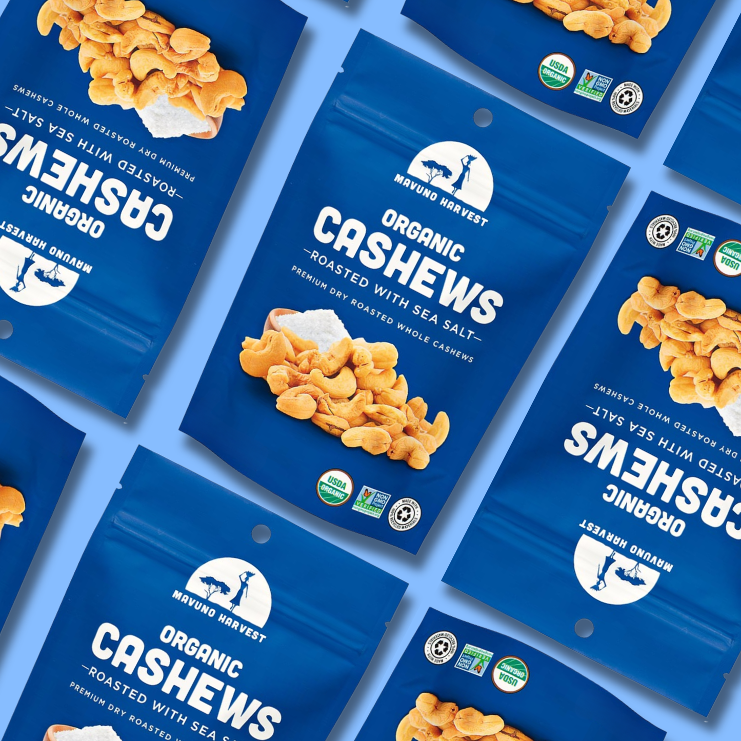 Mavuno Harvest - Roasted Cashews with Sea Salt, 4 OZ