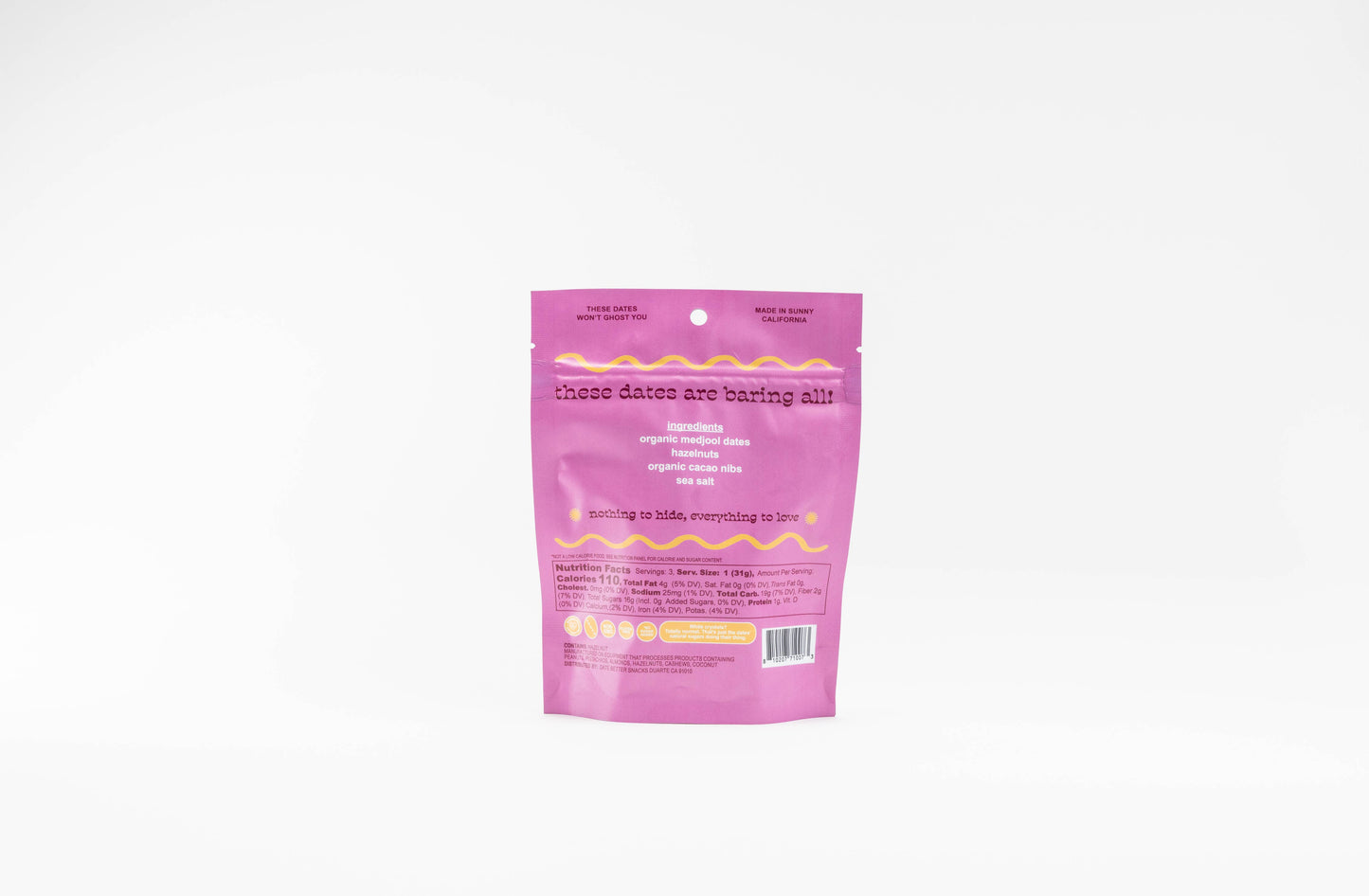Date Better Snacks - Hazelnut Butter- Naked