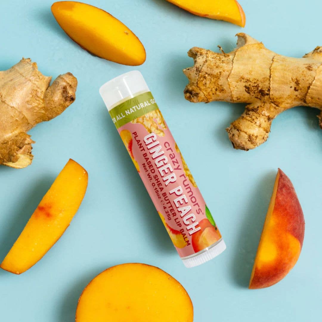 Crazy Rumors - All Natural, Vegan Ginger Peach Lip Balm