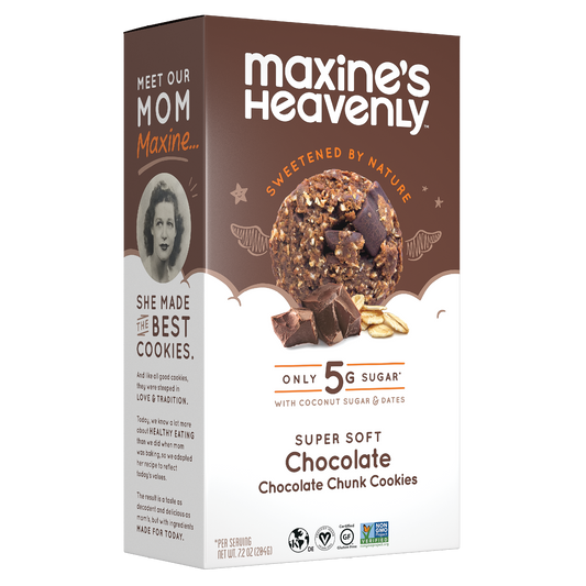 Maxine's Heavenly - Soft Baked Chocolate Chocolate Chunk Cookies - 7.2 oz Box