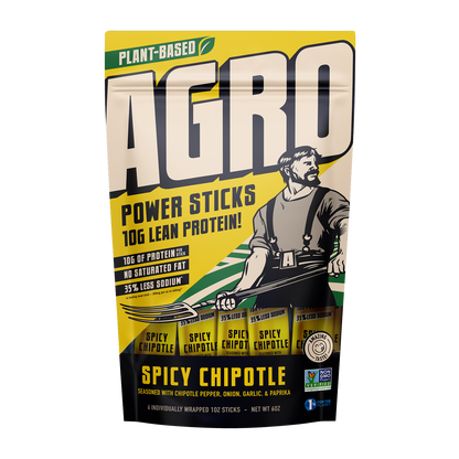 AGRO POWER Jerky Sticks - Spicy Chipotle. Multipack