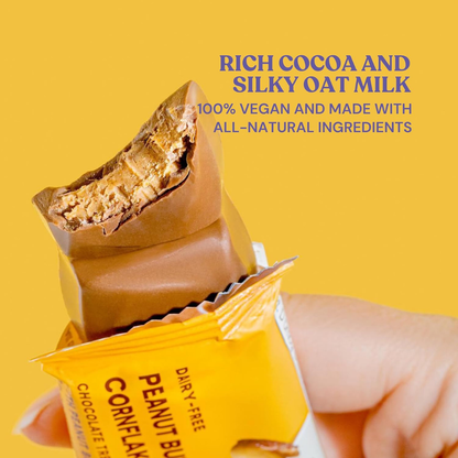 7th Heaven Chocolate - Vegan Oat Milk Chocolate Bar - Peanut Butter & Cornflakes