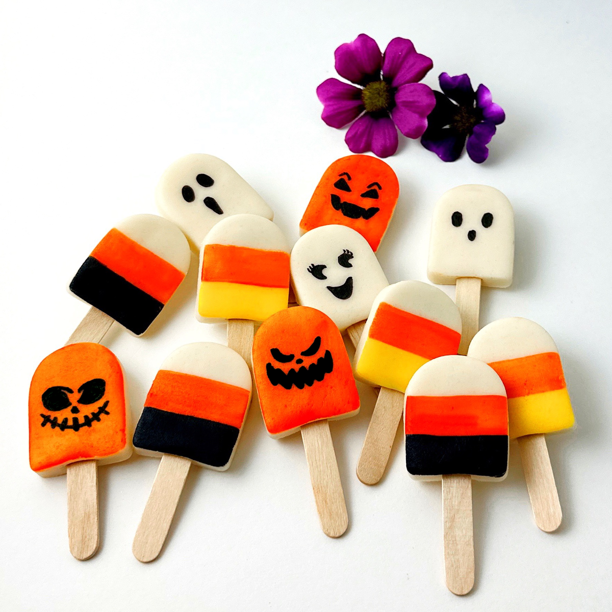 marzipops - Gourmet Halloween Marzipan Mini Popsicle Candy Treats