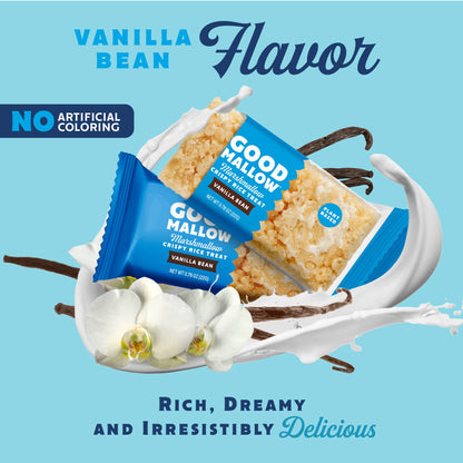Snackatere - Vegan Rice Crispy Treats Individually Wrapped Box of 8: Vanilla