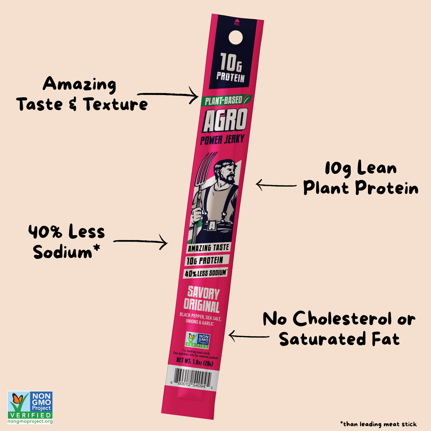 AGRO POWER Jerky Sticks - Savory Original Multipack