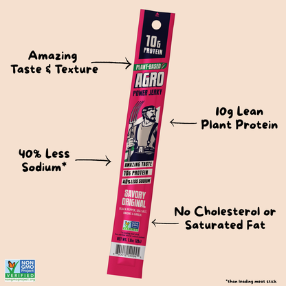 AGRO POWER Jerky Sticks - Savory Original Multipack
