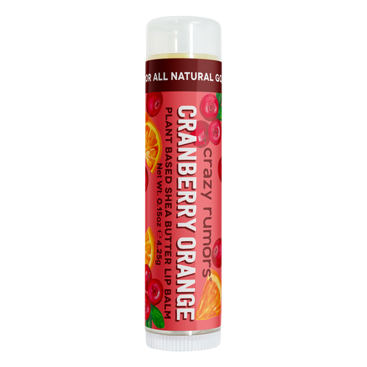 Crazy Rumors - All Natural, Vegan Cranberry Orange  Lip Balm - Seasonal