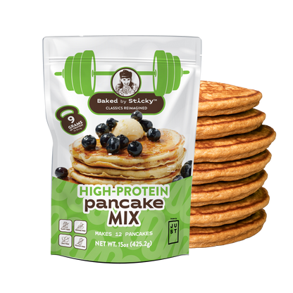 Baked by Sticky - High-Protein Vegan Pancake Mix, 9g Plant Protein, Kosher