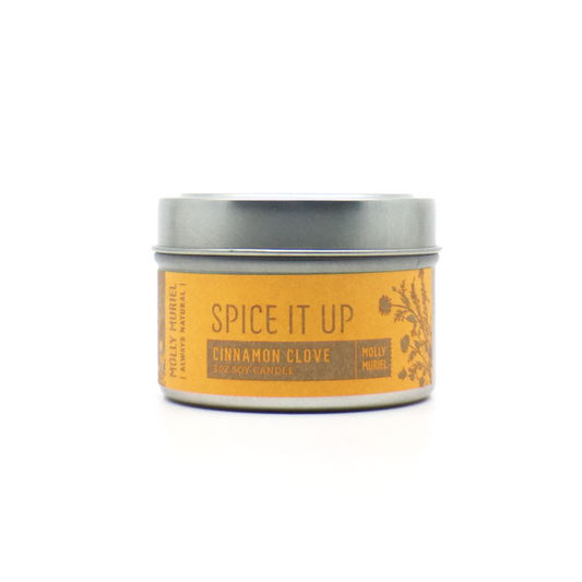 Molly Muriel Bath + Body - SPICE IT UP (CINNAMON CLOVE) TRAVEL CANDLE – 3OZ