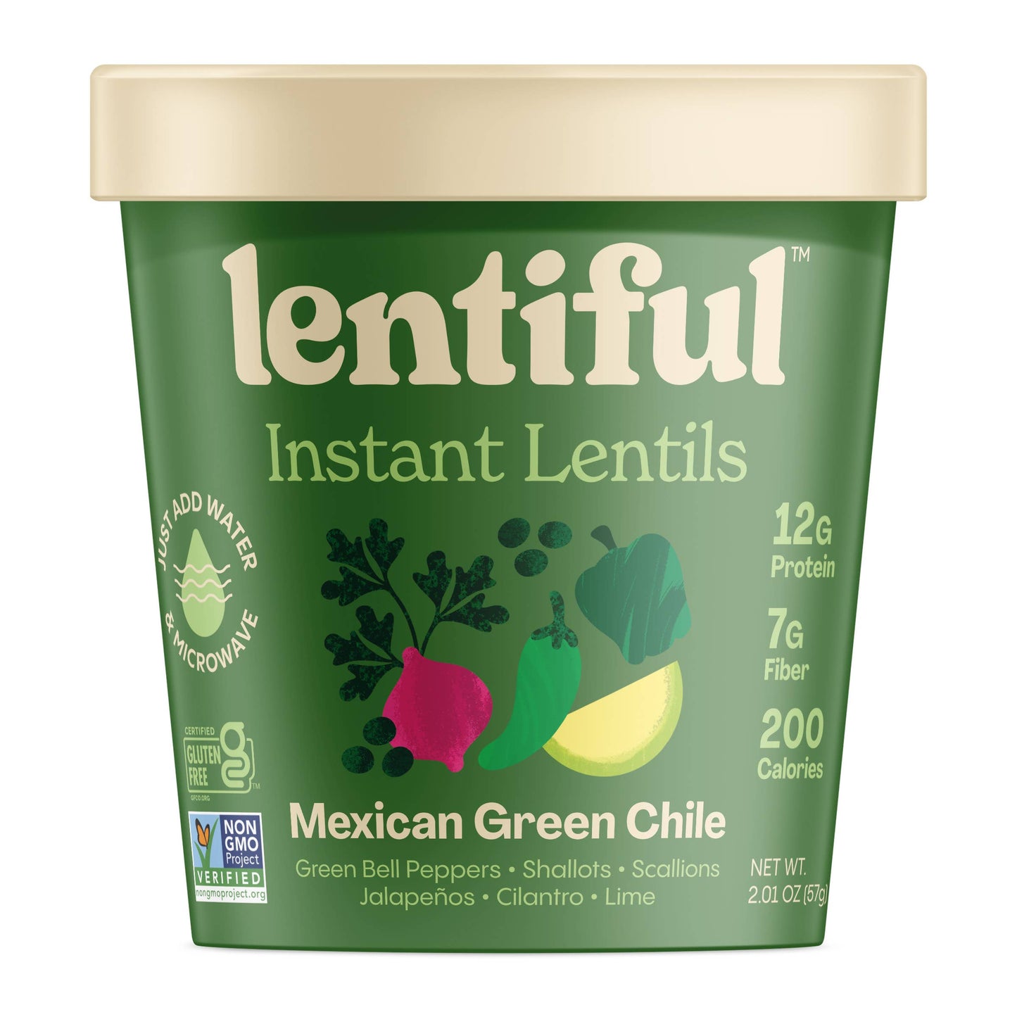 Lentiful - Mexican Green Chile Instant Lentils