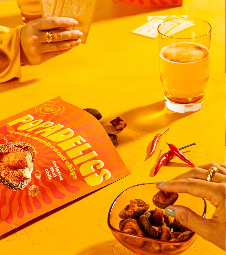 Popadelics Crunchy Mushroom Chips - Crunchy Mushroom Chips- Twisted Thai Chili