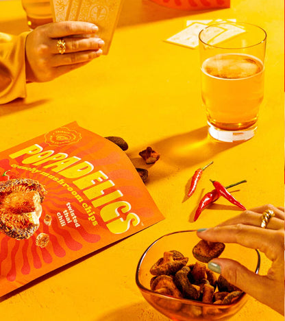 Popadelics Crunchy Mushroom Chips - Crunchy Mushroom Chips- Twisted Thai Chili