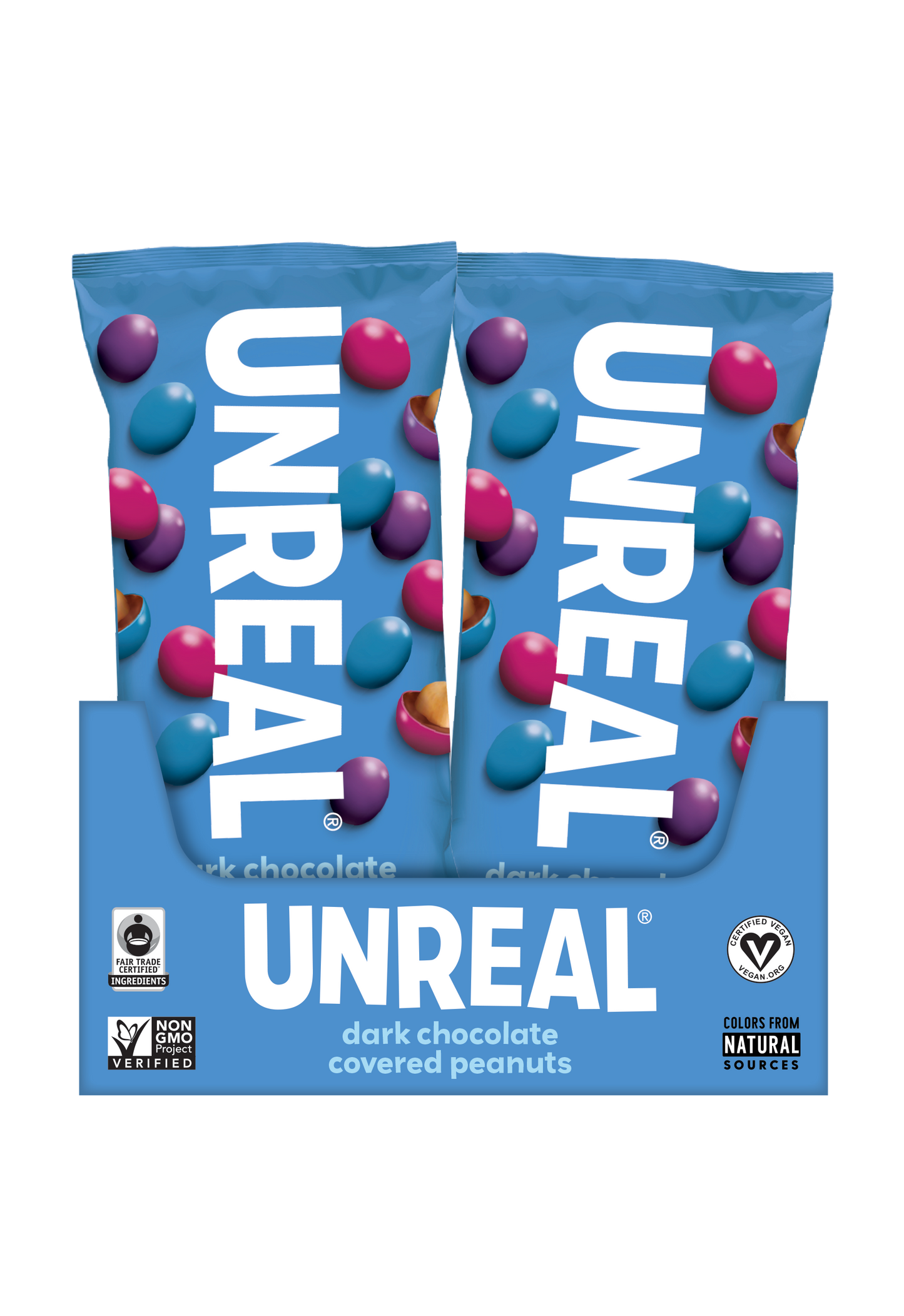 UNREAL - Dark Chocolate Peanut Gems Snack Bags