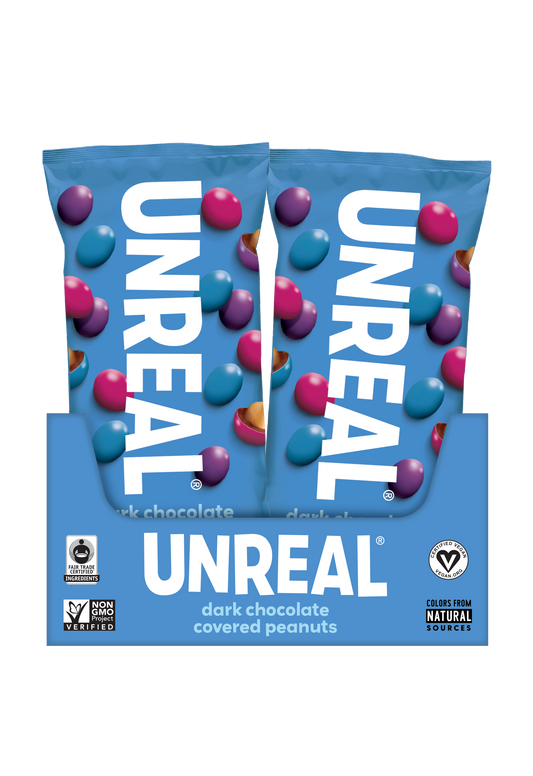 UNREAL - Dark Chocolate Peanut Gems Snack Bags