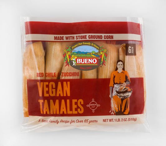 Bueno Vegan Tamales Red Chile & Zicchini