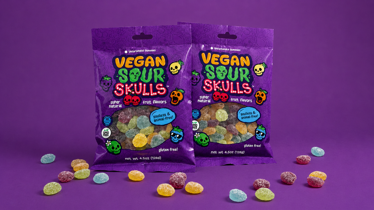 Unfortunate Brands - Vegan Sour Skulls Gummies