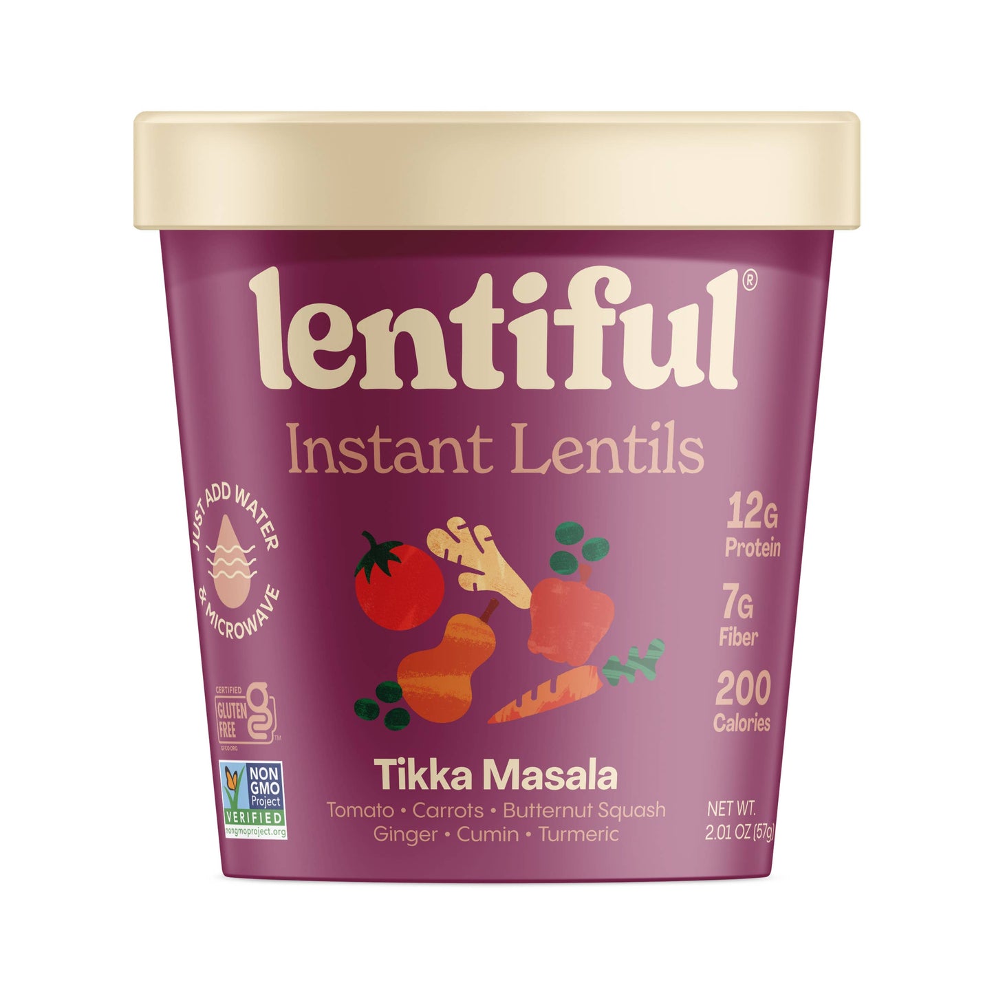Lentiful - ***NEW ITEM*** Tikka Masala Instant Lentils 8-Pack