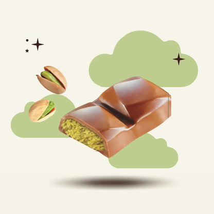 7th Heaven Chocolate - Oat Milk Dubai Style Pistachio and Kadayif Minis Pouch Vegan