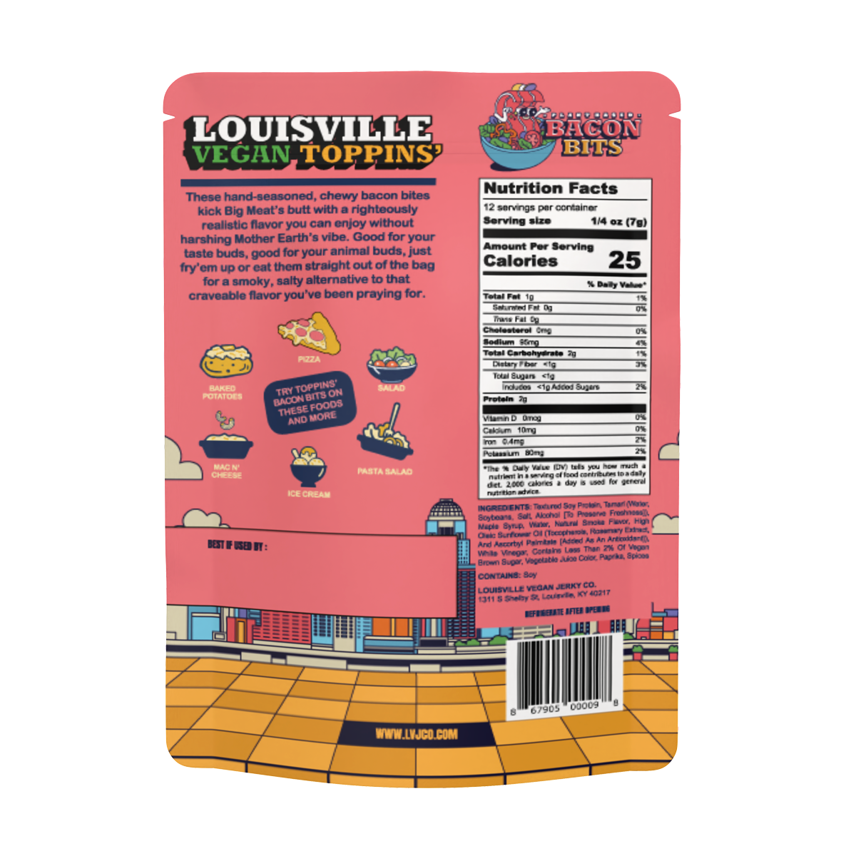Louisville Vegan Jerky Co. - Bacon Bits Toppins