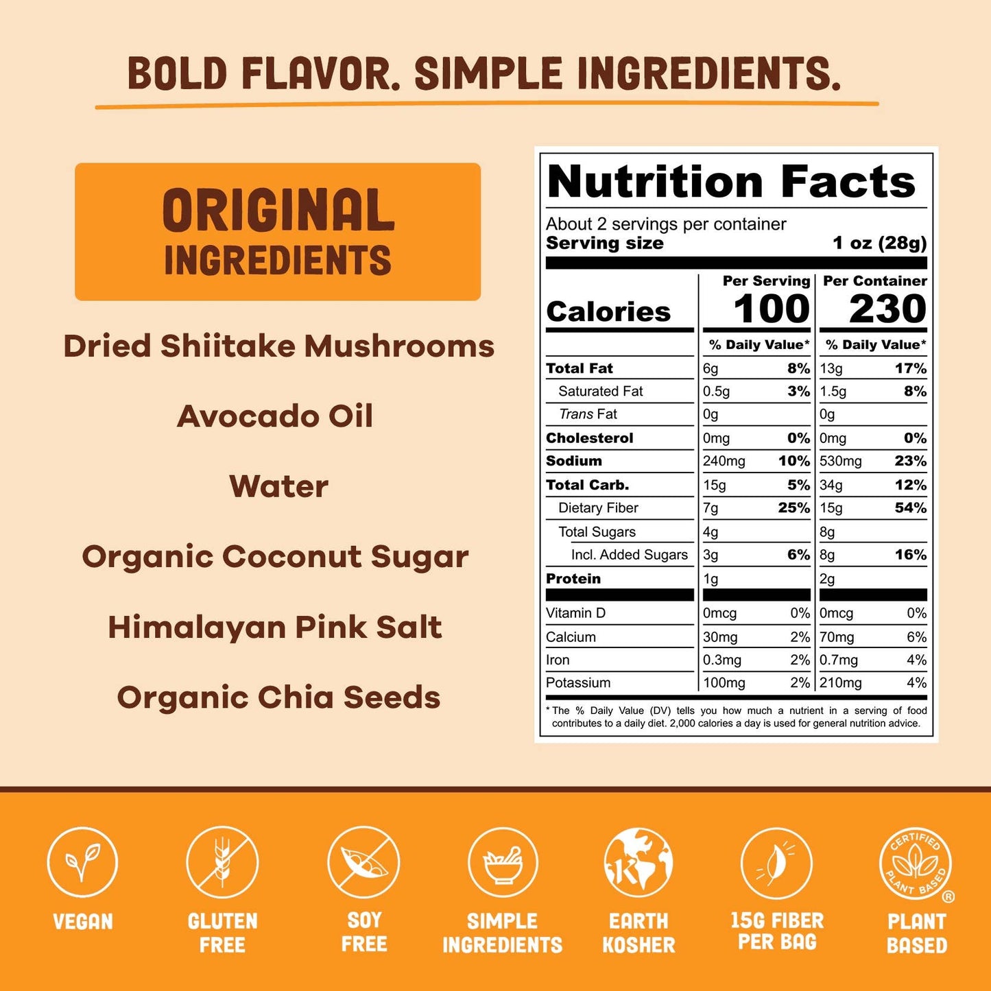 Pan's Mushroom Jerky  - 2.2oz Original