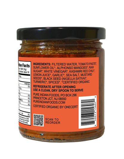 Pure Indian Foods - Tomato Chutney, Certified Organic - 8.8 oz