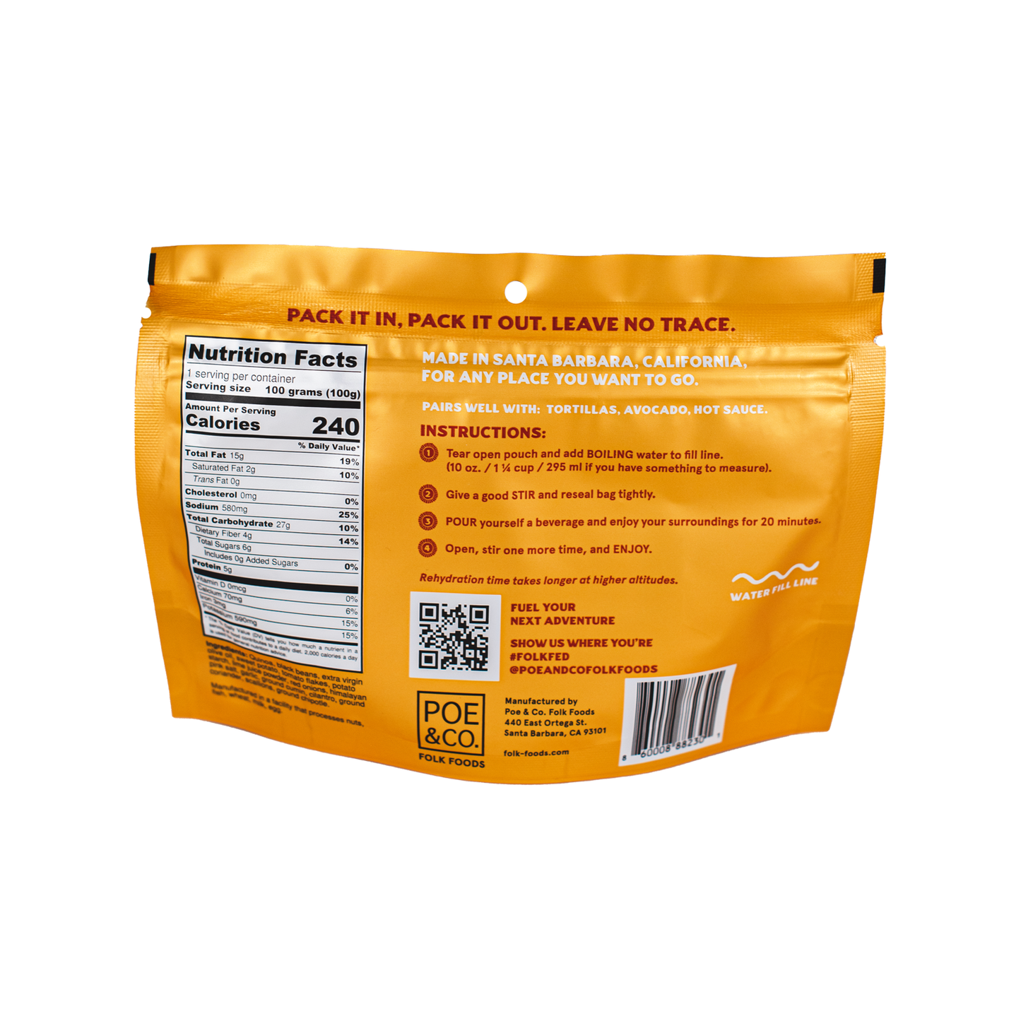 Poe & Co. Folk Foods - Quinoa Sweet Potato Skillet