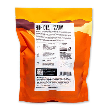 Raaka Chocolate - Pumpkin Crunch Mini Chocolate Bars - Fall Halloween Limited
