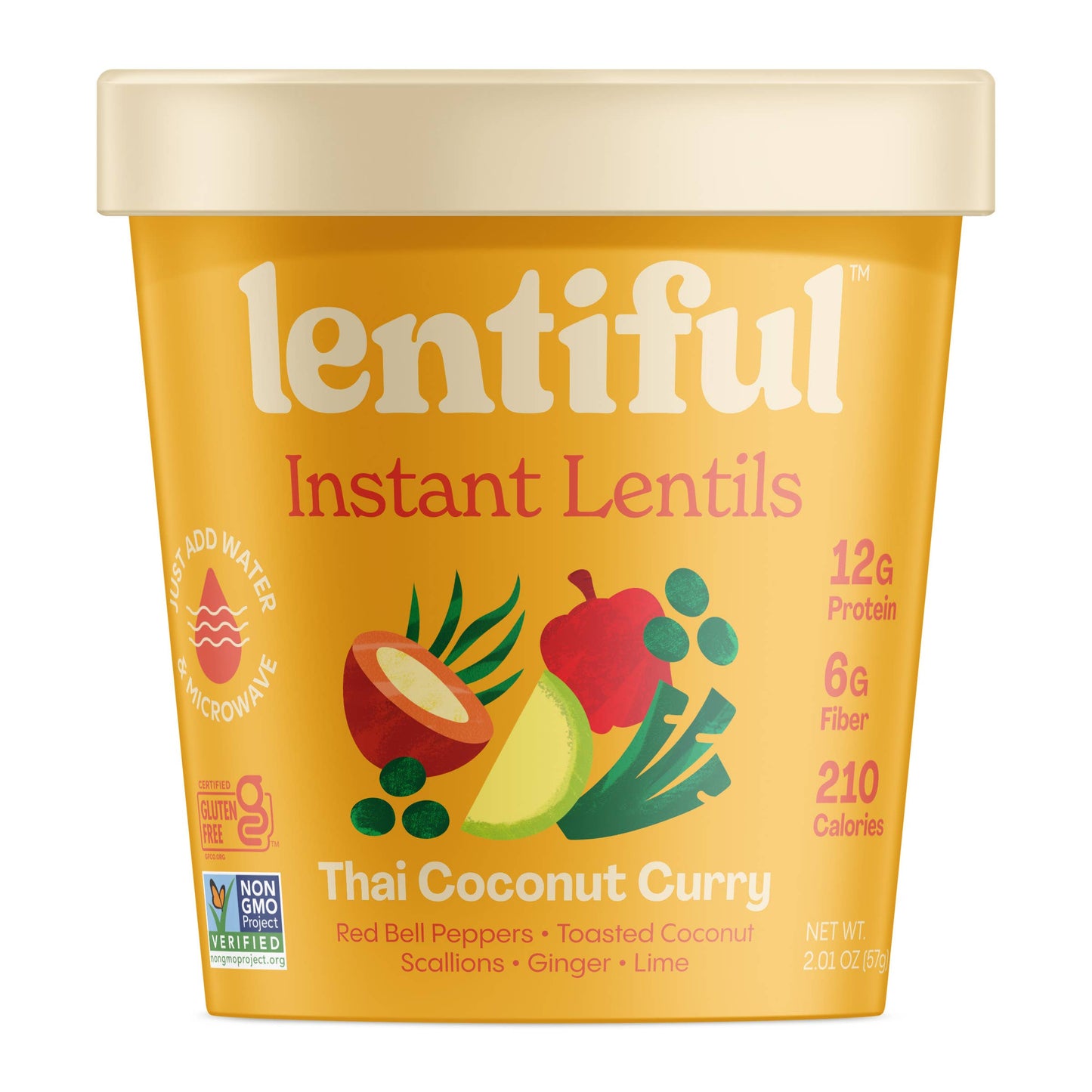 Lentiful - Thai Coconut Curry Instant Lentils