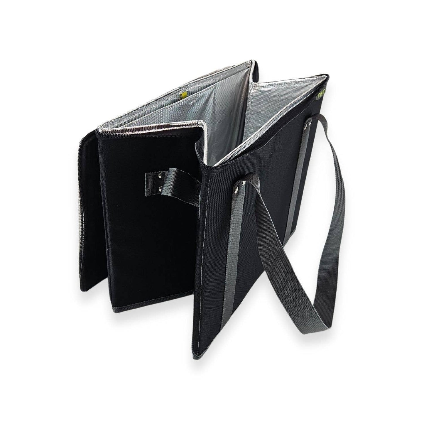 meori Inc - Reusable Grocery Basket Tote Collapsible: Lava Black / Insulated