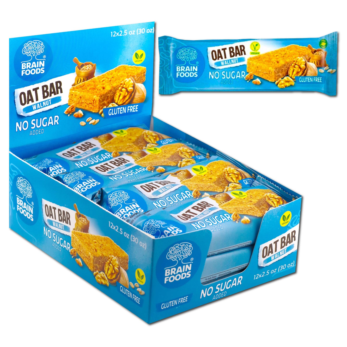 BRAIN FOODS - Oat Bars (Walnut)