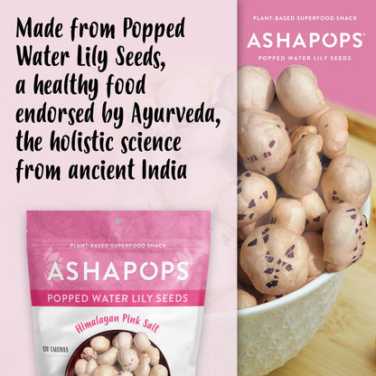 AshaPops - 1oz Himalayan Pink Salt - AshaPops Popped Water Lily Seeds