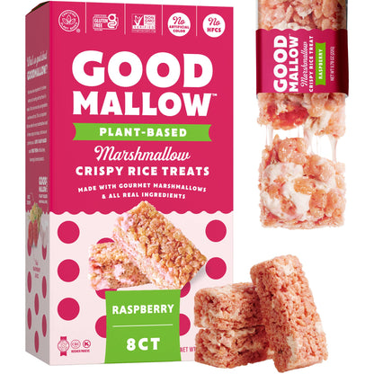 Snackatere - Vegan Rice Crispy Treats Individually Wrapped Box of 8: Vanilla