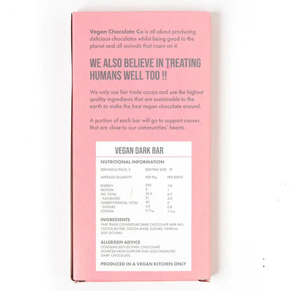 Vegan Chocolate Co - VEGAN DARK 55% BAR