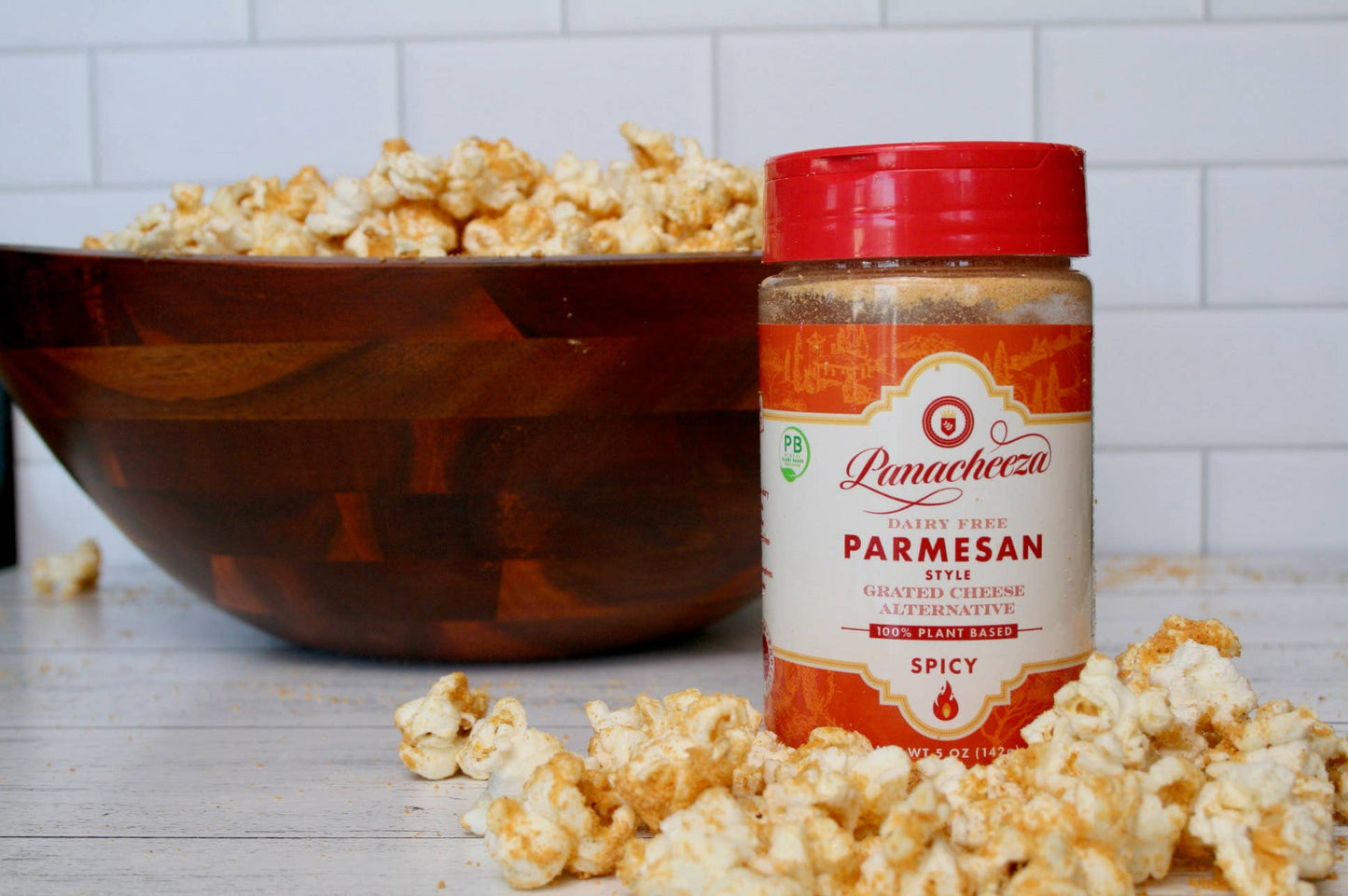 Panacheeza - Hot & Spicy Plant-Based Parmesan-Style Cheese