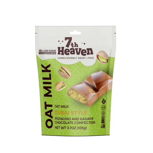 7th Heaven Chocolate - Oat Milk Dubai Style Pistachio and Kadayif Minis Pouch Vegan