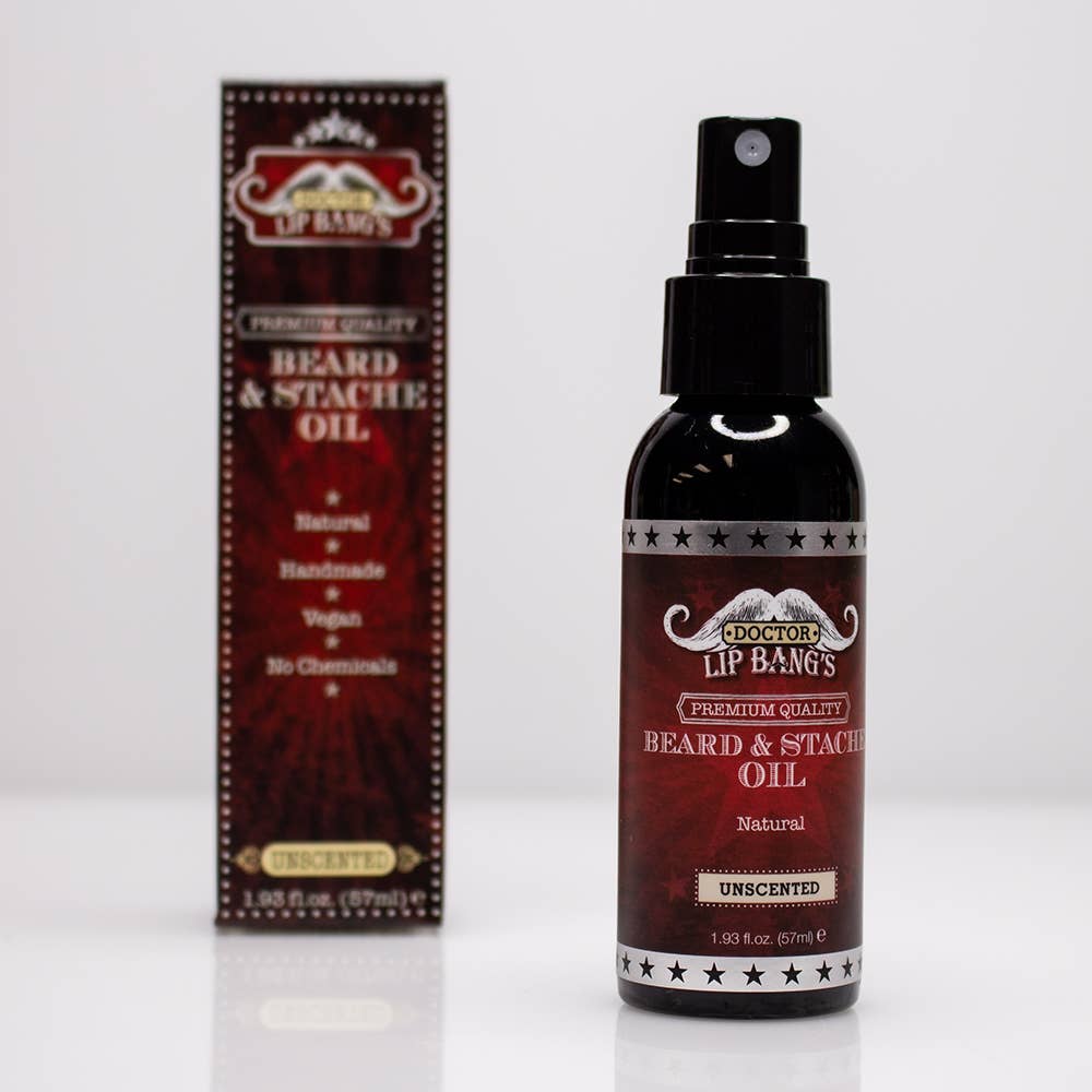 Doctor Lip Bang's - Unscented - Vegan Beard & Stache Oil