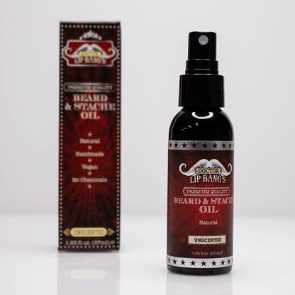 Doctor Lip Bang's - Unscented - Vegan Beard & Stache Oil