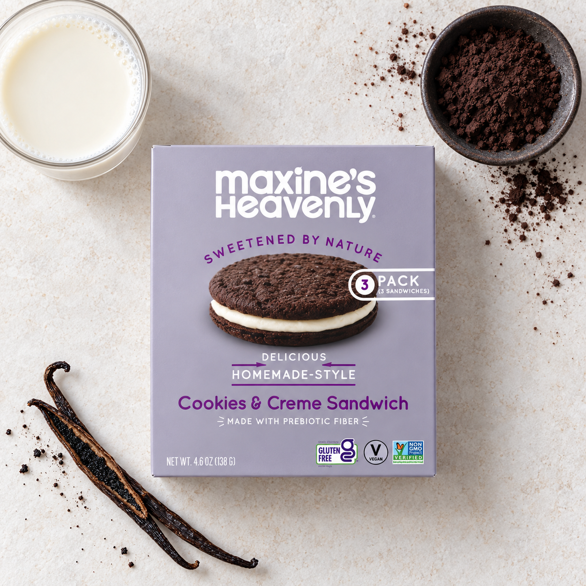 Maxine's Heavenly - Cookies & Creme Sandwiches